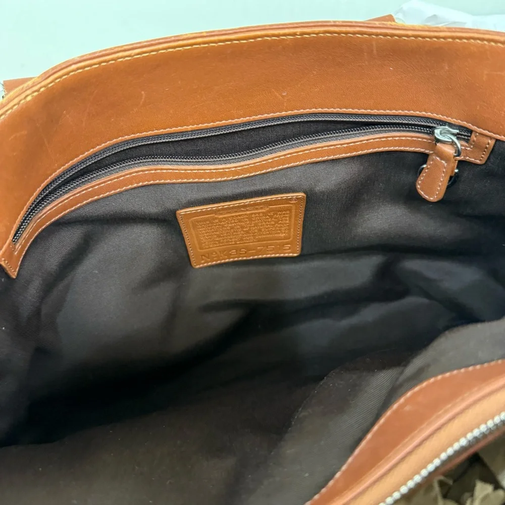 Vintage Brown Coach Hampton Business Tote